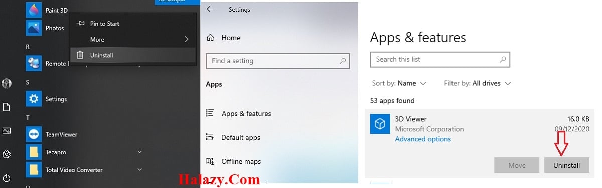 Cách gỡ ứng dụng mặc định trên Windows 10
